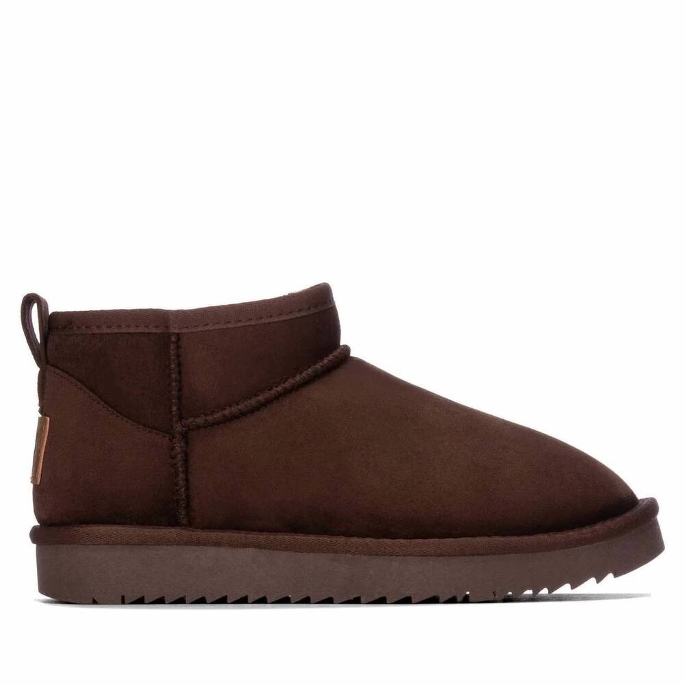 NEW XTI women's comfort suede ankle booties in brown